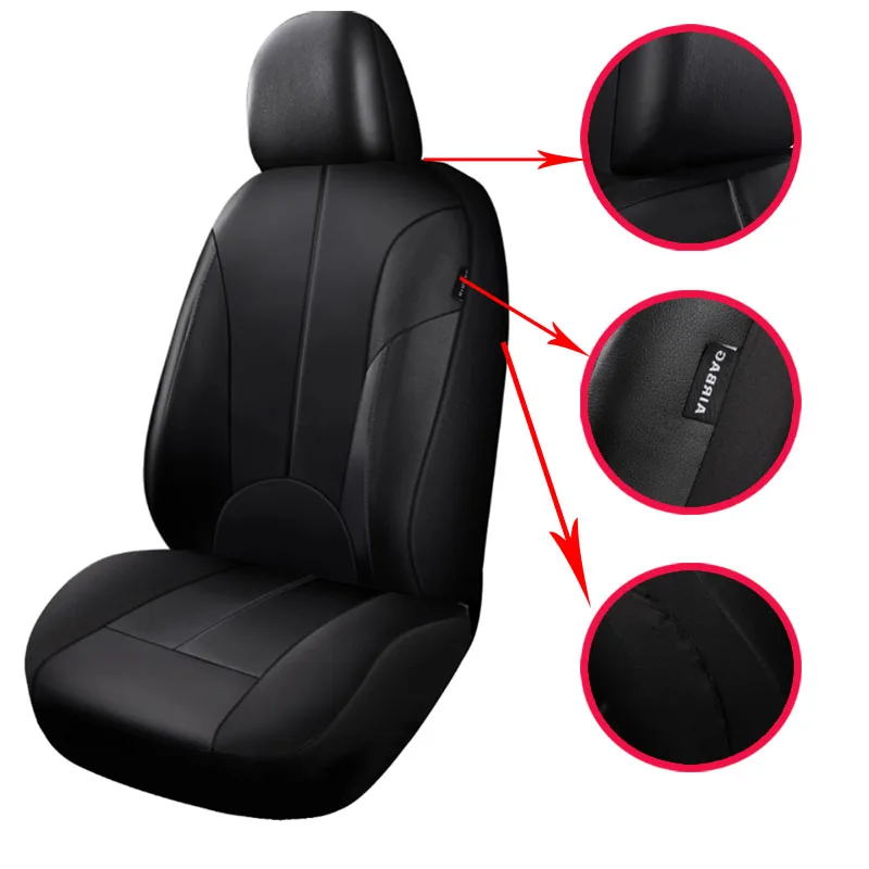 Front Car Seat Cover Protection for Nissan Juke Leaf Note Patrol Y61 Qashqai J10 J11 Tiida X Trail T32 2018 2019 2020 | Автомобили и