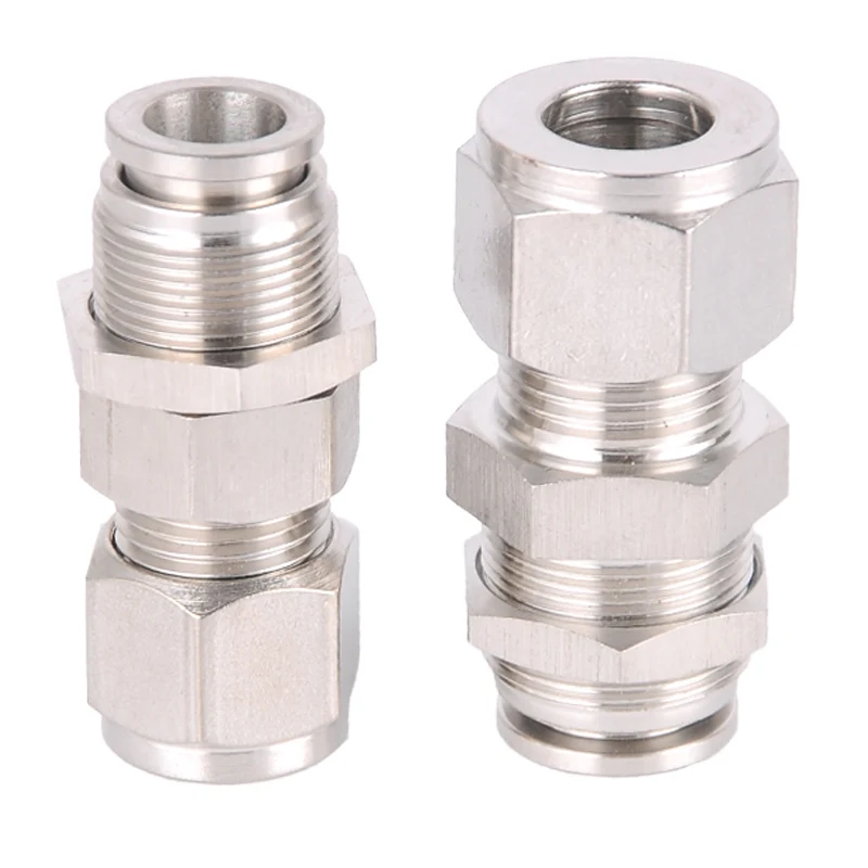 Наконечник из нержавеющей стали 304 прямая пневматическая перегородка быстрый