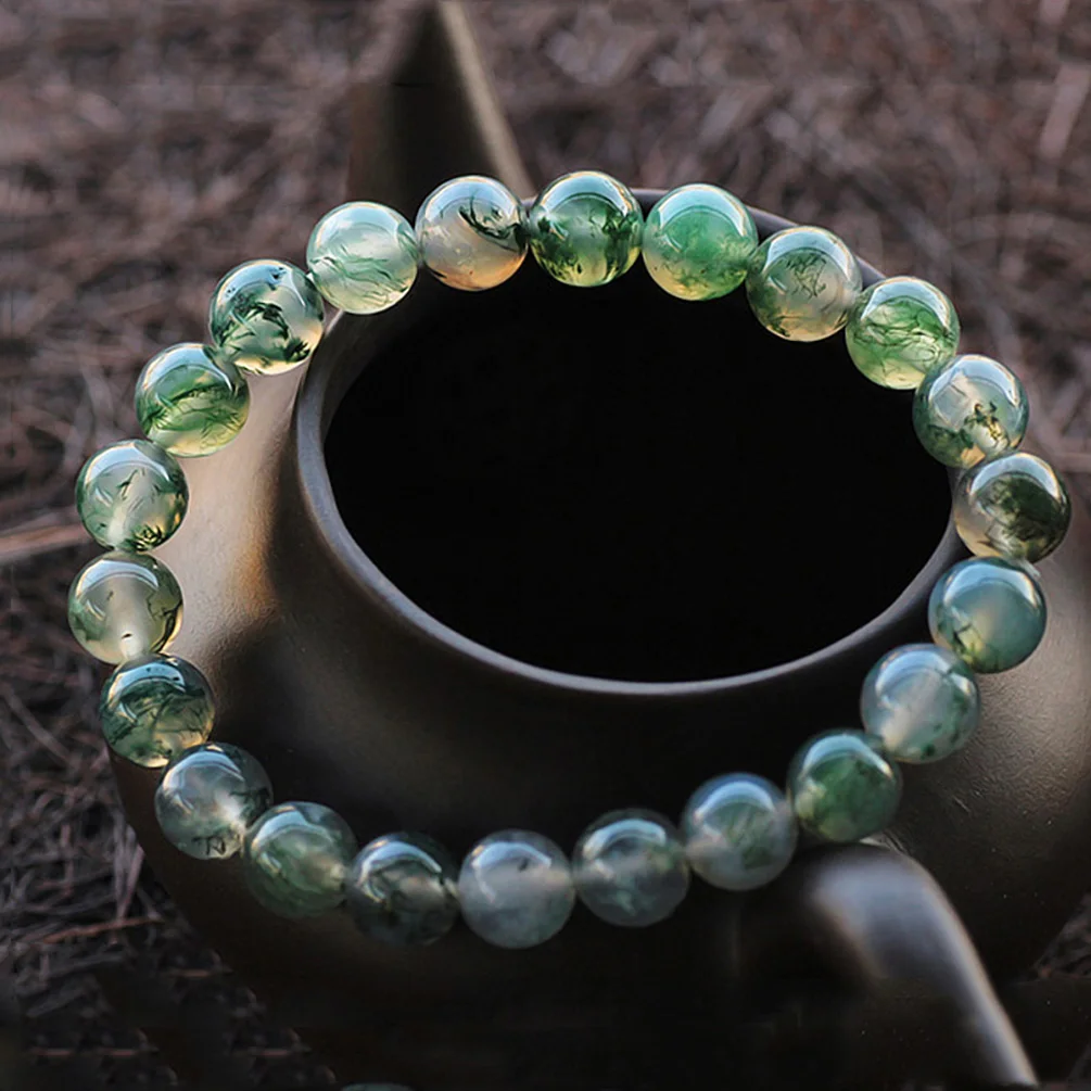 Браслеты из бисера с водным агатом эластичные браслеты Женские Ювелирные