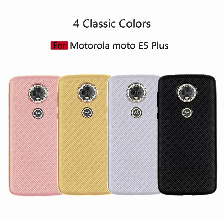 Мягкий Ультратонкий чехол из ТПУ для Motorola Moto C Plus E4 E5 G4 G5 G5S G6 Play Z2play углеродного