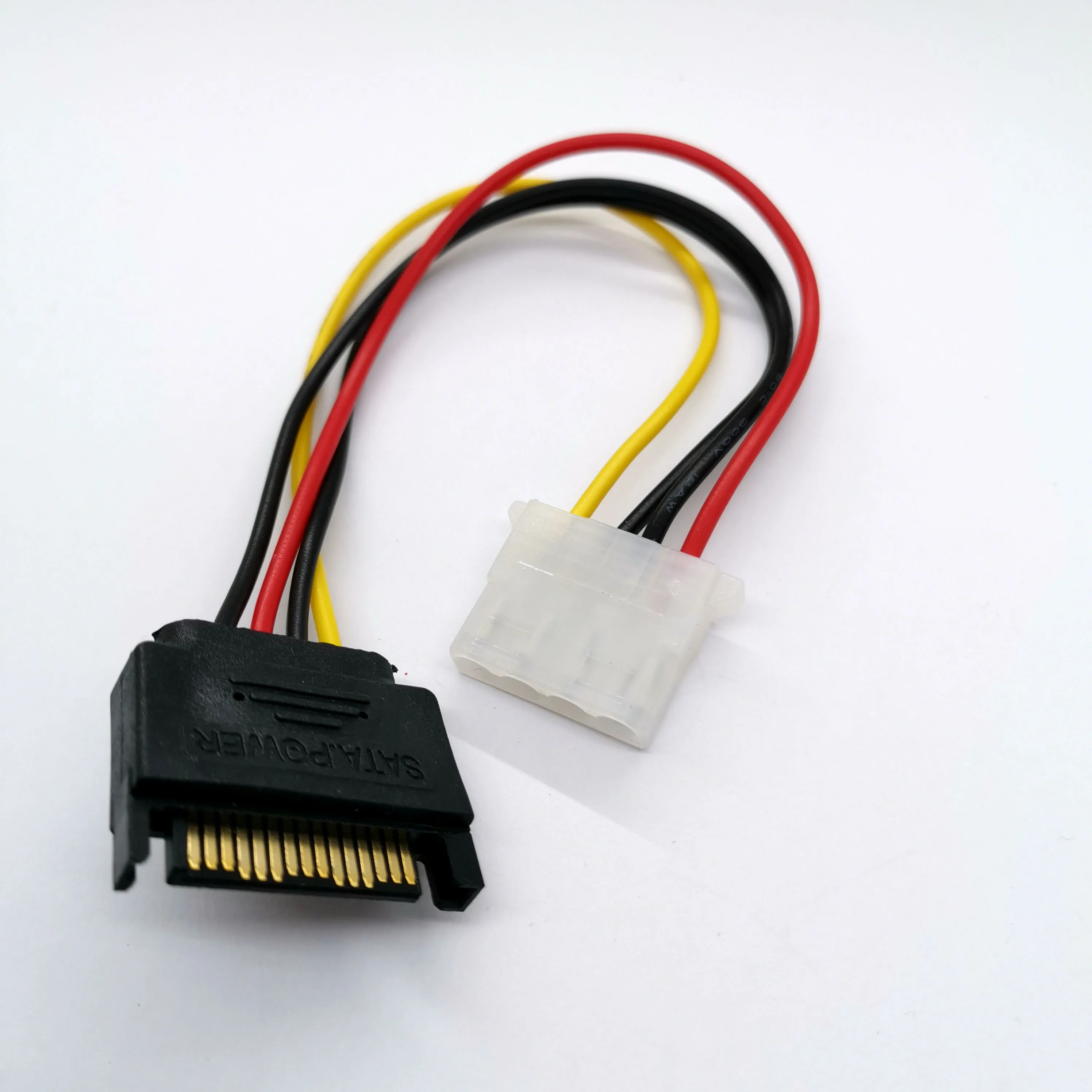 Кабель питания для жесткого диска SATA 15 контактов штекер IDE большой 4 контакта