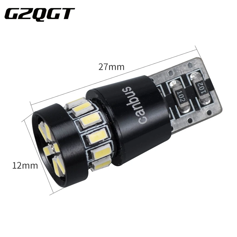 10 шт. автомобильный T10 светодиодный w5w 3014 18SMD Желтый Янтарный для поворота