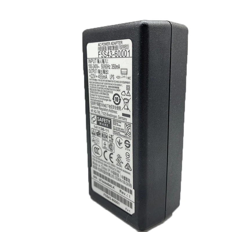 F5S43-60001 F5S43-60002 + 22V 455mA AC адаптер питания для HP 1110 1112 1115 3830 3832 3833 2130 2600 | Компьютеры и