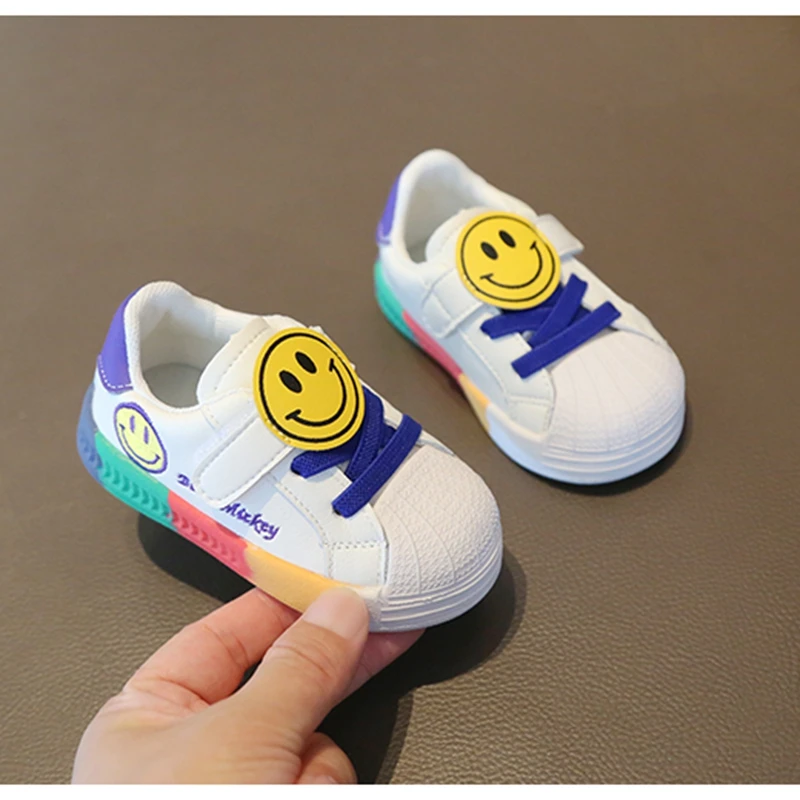 

0-3Years Old Baby Sneakers PU Leather Spring Children Shoes Cute Toddler Women's Sports Shoes Kids School Casual Sneaker