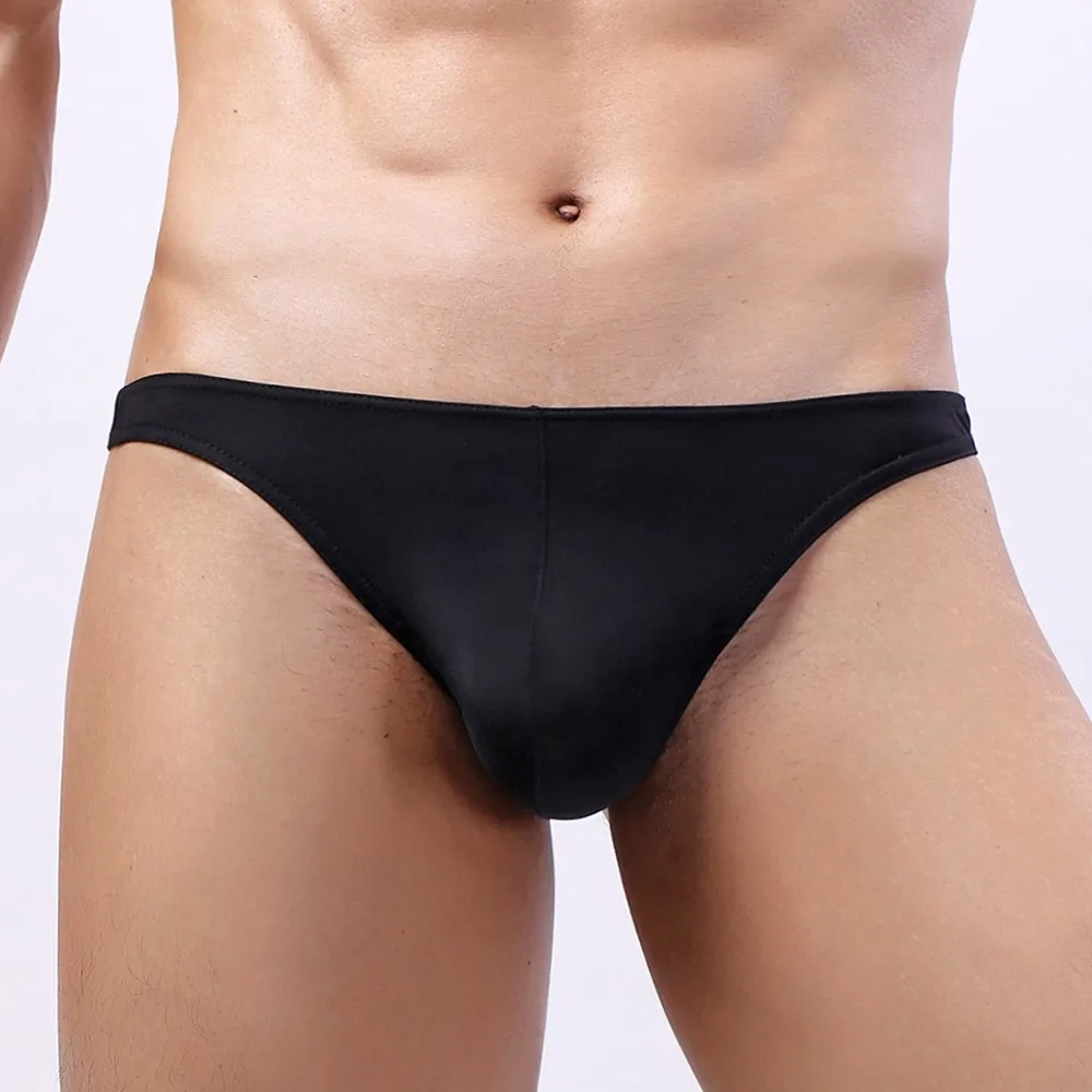 

Men Sexy Bulge Pouch Brief Sexy Transprent Mesh Underwear Man Ice Silk Breathable Underpant Man Sexy G-string Gay Bikini Panties