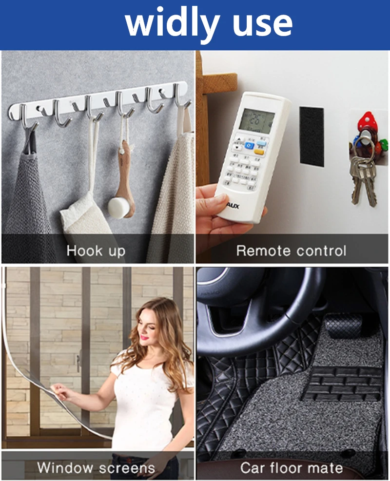 3 м/пара прочная самоклеящаяся лента нейлоновые крючки и петли стикер липкая