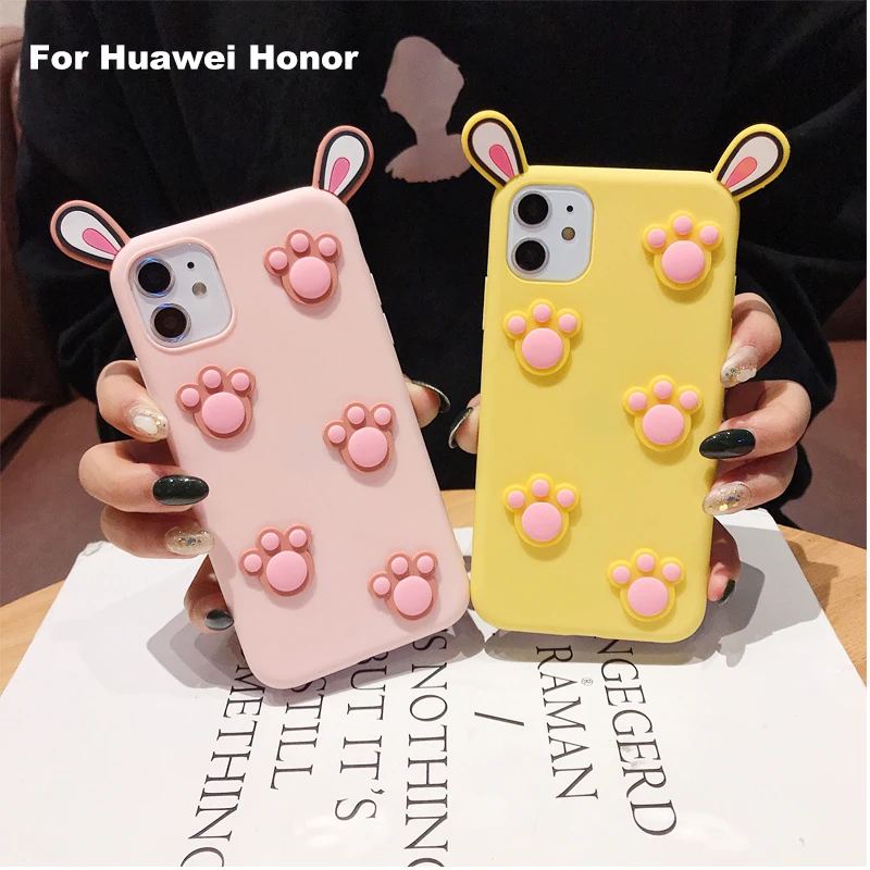 Модный Роскошный мягкий силиконовый чехол для Huawei Honor 9i 2018 8X Max 8C 8A 8 5X GR5 милый с