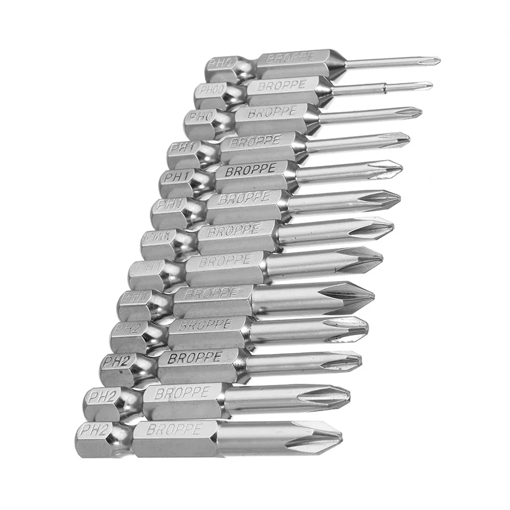 13 шт. отвертка 50 мм 1/4 &quotс шестигранным хвостовиком Магнитная с крестообразной