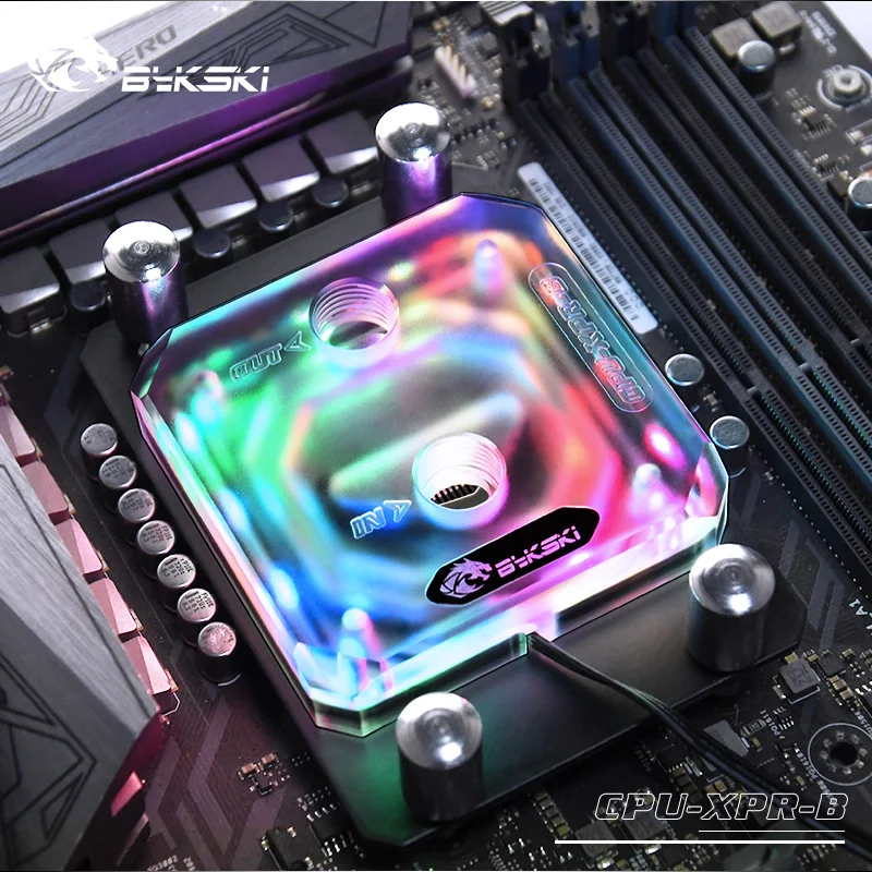Блок ЦП Bykski для AM3/AM4 Ryzen3/5/7 Матовый акриловый RGB (12 В 4 контакта) RBW (5 3 блок водяного
