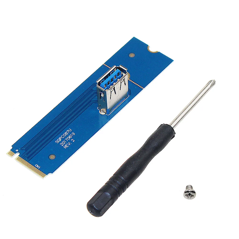 

NGFF M.2 Slot To USB3.0 PCI-E Riser Card M2 Slot Extender Adapter For BTC/ETH Mining