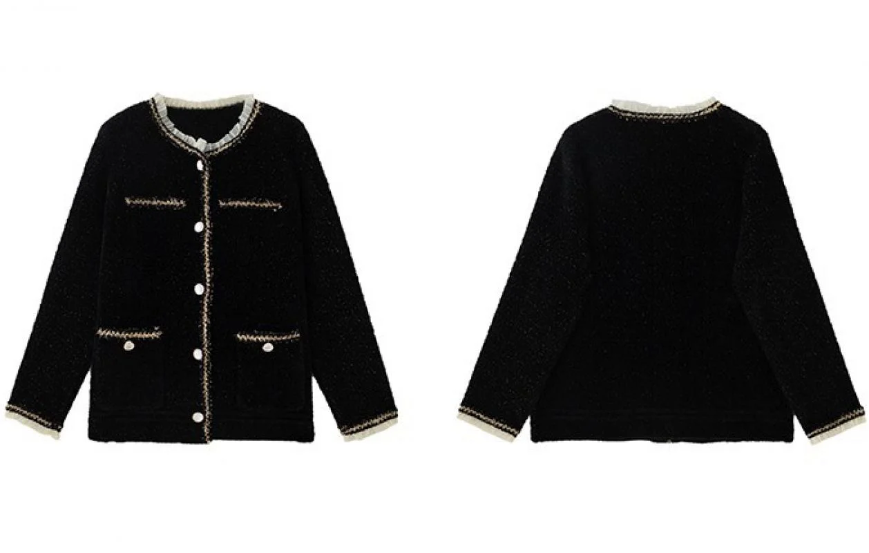 

New Antumn Cardigan Women Winter 2020 Long Sleeve Elagant Woman Button Knitted Sweater Fashion Black White Knitwear Sweaters