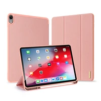 dux ducis smart pu leather case for ipad air4 10 9 2020 stand cover for ipad air 2020 with pencil holder coque