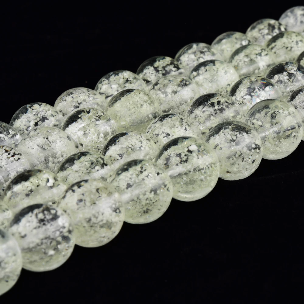 Круглые стеклянные бусины Asingeloo светится в темноте рукоделие 15 дюймов свободная