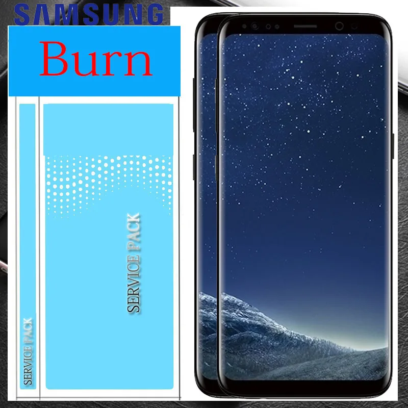 Оригинальный ЖК дисплей с тенью для SAMSUNG Galaxy S8 plus G950 G950F G955fd G955F G955 сенсорным