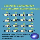 50 шт.-100 шт. для LG UNI LUMENS SAMSUNG LED совершенно новый и оригинальный 1 Вт 3 в 2 Вт 6 в 3535 2,4 Вт прохладный белый ЖК-экран подсветка для телевизора приложение