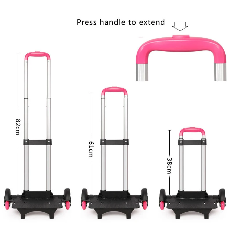 SUN EIGHT Kid Wheeled Bags Cart School bag for girls Backpack Children trolley mochila mochilas