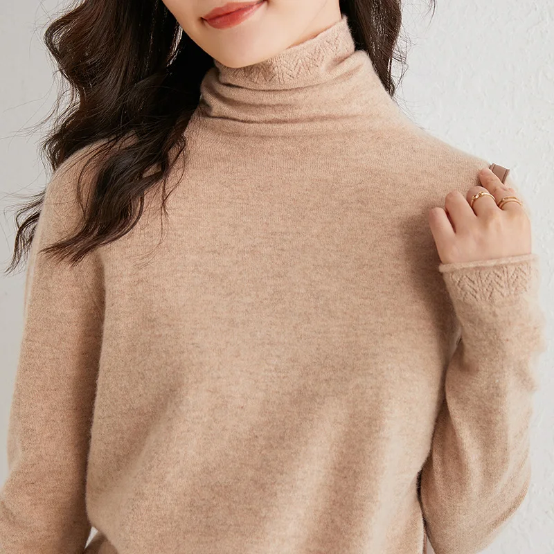 

Autumn Winter Warm Sweaters Women Cashmere Knitting Turtleneck Jumpers Female Soft Best Quality Pullovers 7Colors S-XXL