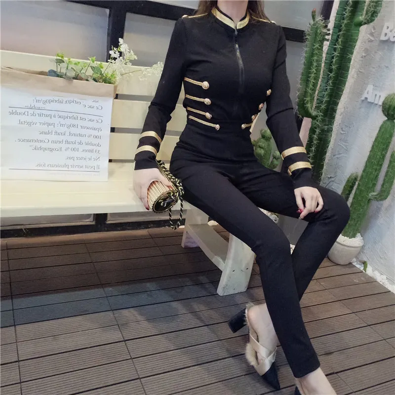 Autumn Women Jacket and Suit Short Trench Jacket Flare Pants Suit Front Zip Celebrity Party Club Long Sleeve Coats Sets