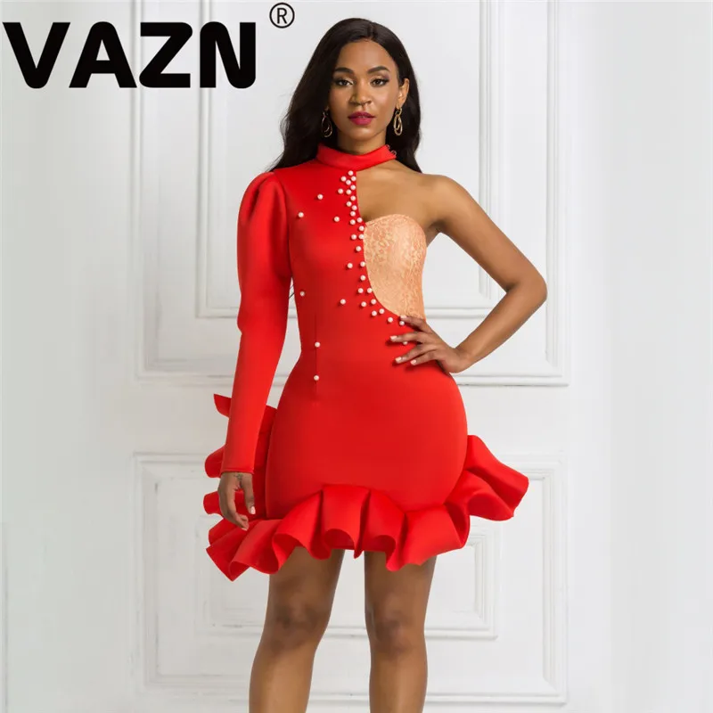 VAZN джазовая певица танцевальные костюмы для сцены Бандажное мини-платье 2020 с