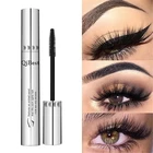 Тушь для ресниц QiBest, макияж, 3D, водостойкая, удлиняющая, Черная тушь для завивки, для женщин, шелковистая, для наращивания ресниц, косметика