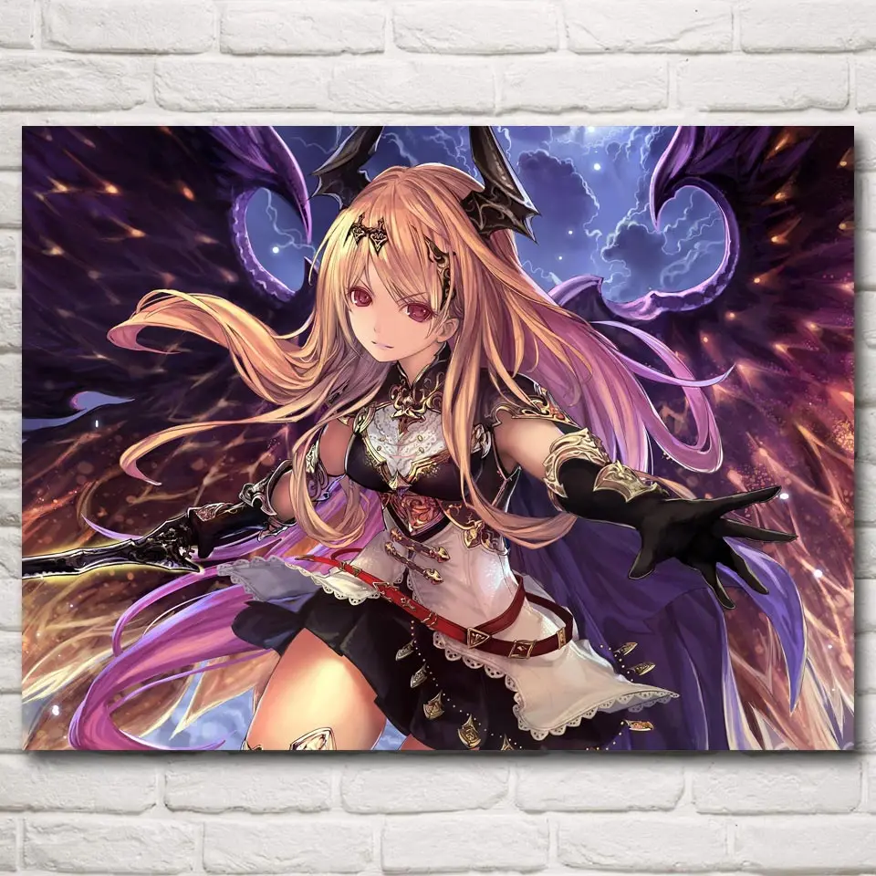 Forte Shingeki No Bahamut аниме для девочек игровые постеры и принты гостиной шелковые