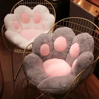 ins cat paw pillow animal seat cushion stuffed small plush sofa indoor floor home chair new year decor winter children gift