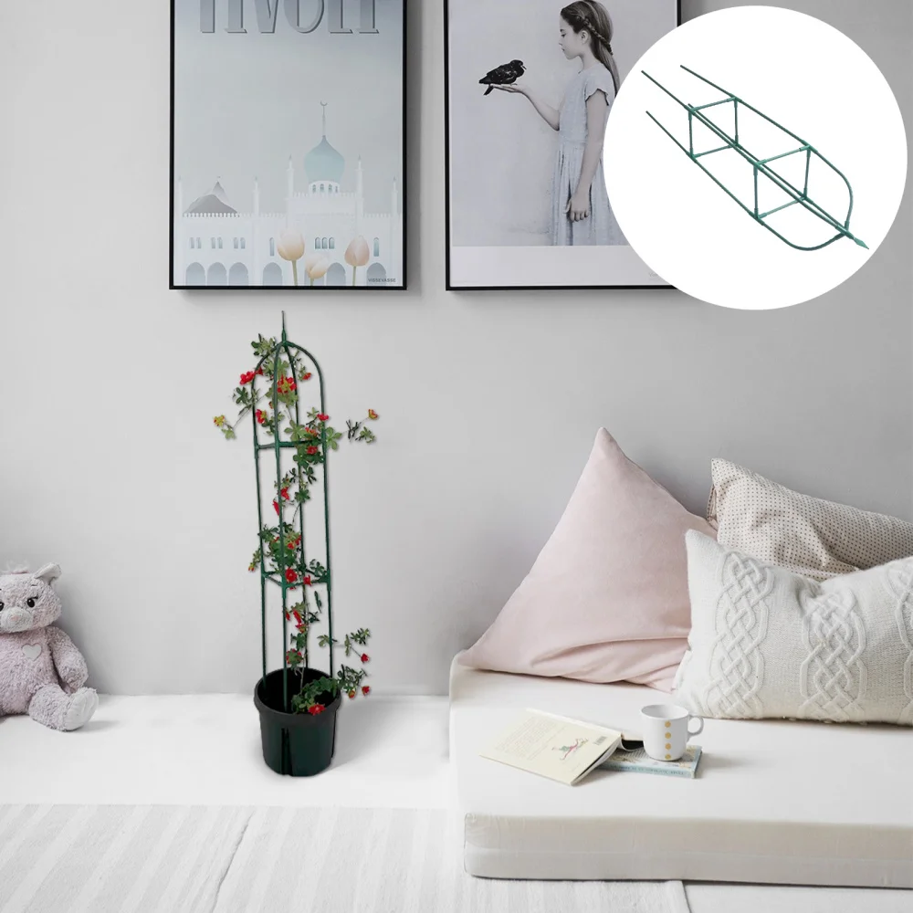 

1Pc Practical Plant Climbing Rack Houseplant Support Bracket Frame Green