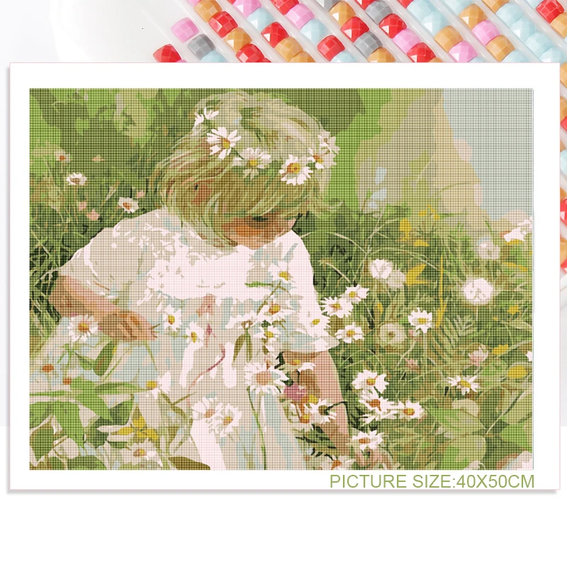 

Diy Diamond Painting Cute Children's Cross Stitch Embroidery Kit Square Diamond Round Diamond Craft Home Decoration