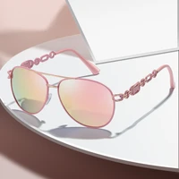 brand design women polarized sunglasses vintage metal hollow driving sun glasses uv400 shades eyewear gafas de sol mujer