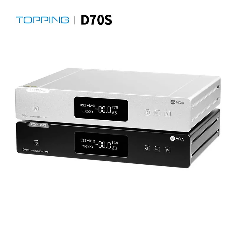 Декодер TOPPING D70s MQA AK4497 с поддержкой Bluetooth 5 0 32 бит/768K DSD512 ЦАП высоким разрешением и
