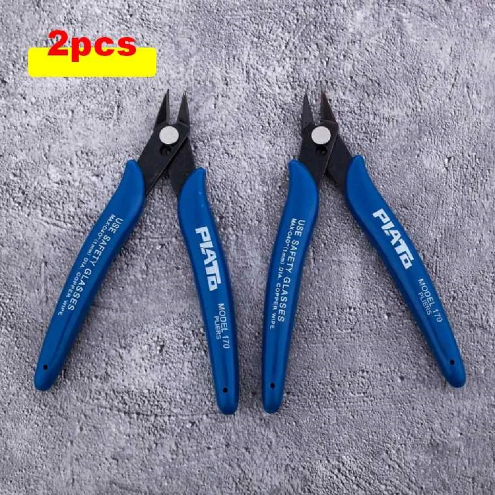 2 шт. электрические кусачки для кабеля противоскользящие бокорезы ножницы мини