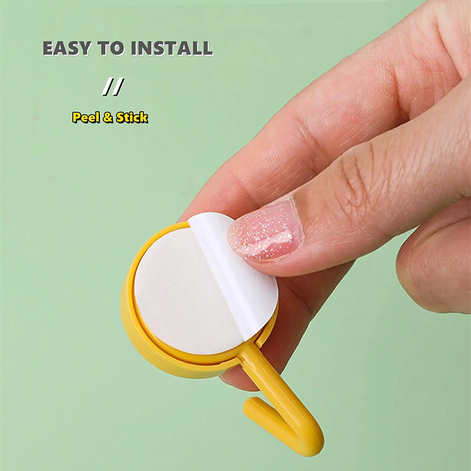 

9pcs Strong Self Adhesive Key Door Wall Hangers Hooks Robe Coat Animal Wall Hangers Kitchen Home Organizer Decorative Hook