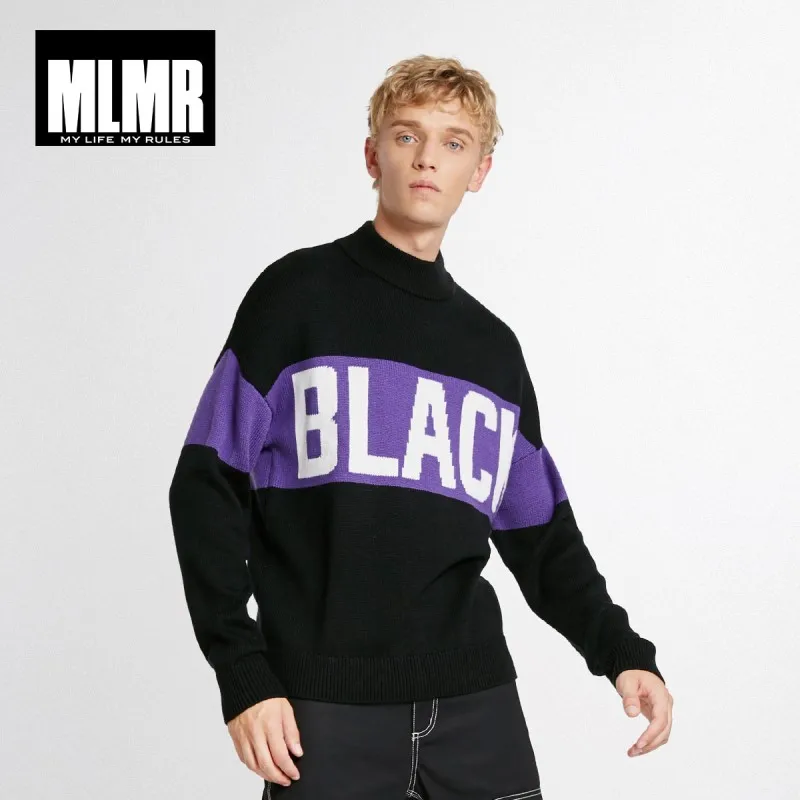 Мужской шерстяной свитер JackJones трикотажный пуловер оверсайз с надписью 218425522 |