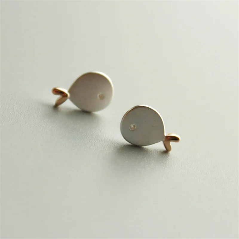 

925 Sterling Silver Animlas Stud Earrings For Women Gift 2020 Wedding Party Gift Pendientes Mujer Engagement Jewelry Brincos