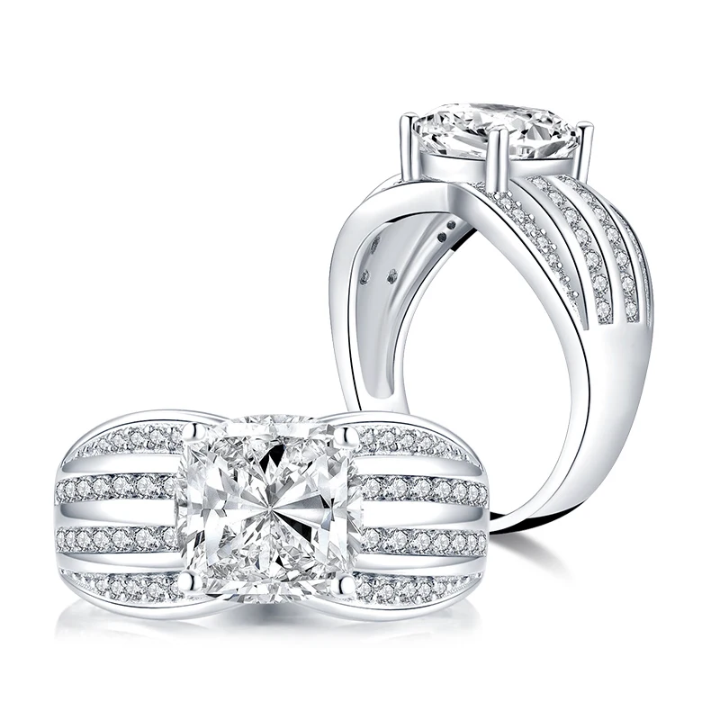 Свадебные Обручение Серебряные кольца обручального для Для женщин 925 пробы