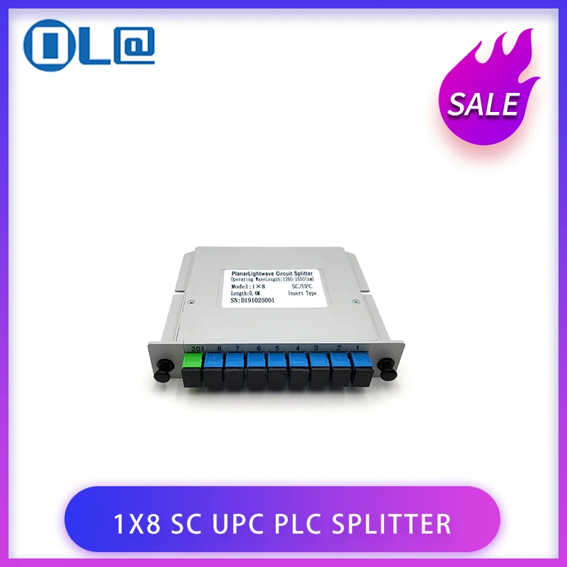 

Бесплатная доставка 10 шт./лот SC UPC 1X8 оптоволоконная коробка для кассеты Оптическая муфта SC UPC PLC 1X8 распределительная коробка для оптоволокна