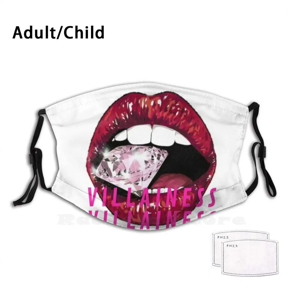 

Queen Villainess Adult Kids Anti Dust Filter Diy Mask Badass B Tch