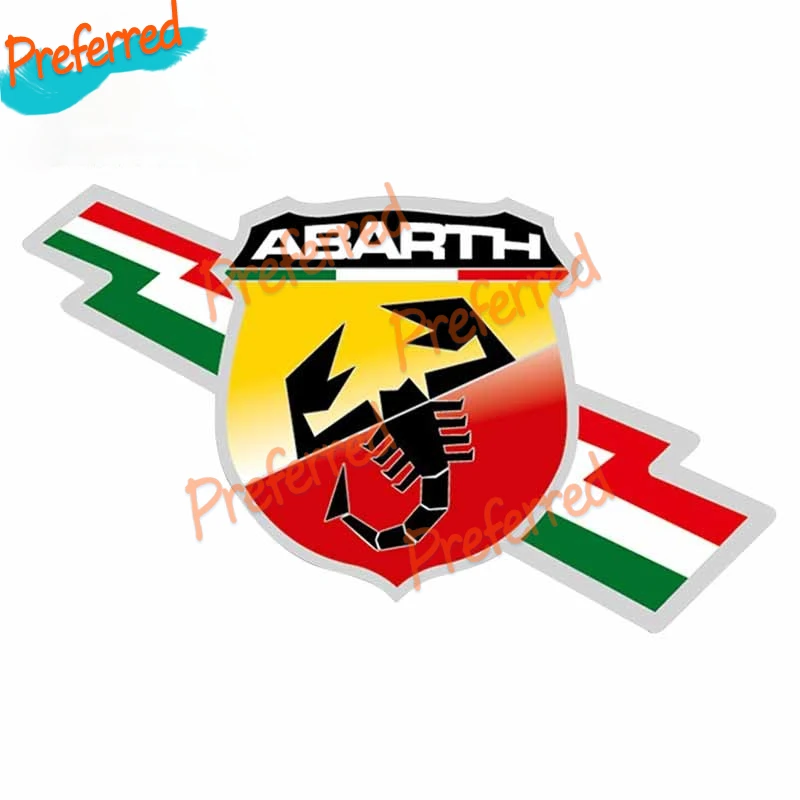 

High Quality Creative Abarth Colorful Decal Motocross Racing Laptop Helmet Trunk Wall Vinyl Car Sticker Die Cutting