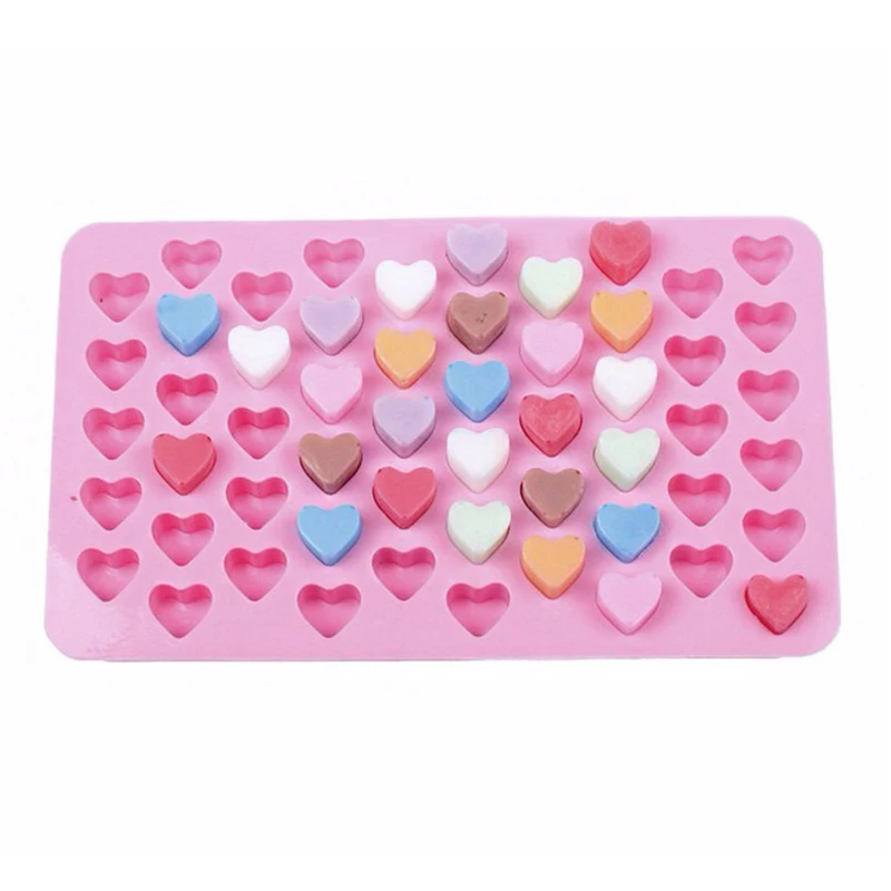 Симпатичные 55 в стиле сотового сердца силиконовые шоколадные ледяные конфеты