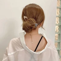 simple hairpin metal hairpin shell paper tray hairpin ins u alloy hairpin iron boutique head wear for women girl party gifts