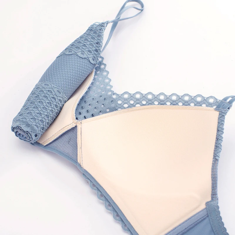 Женский комплект нижнего белья с кружевным жаккардовым хлопковым бюстгальтером