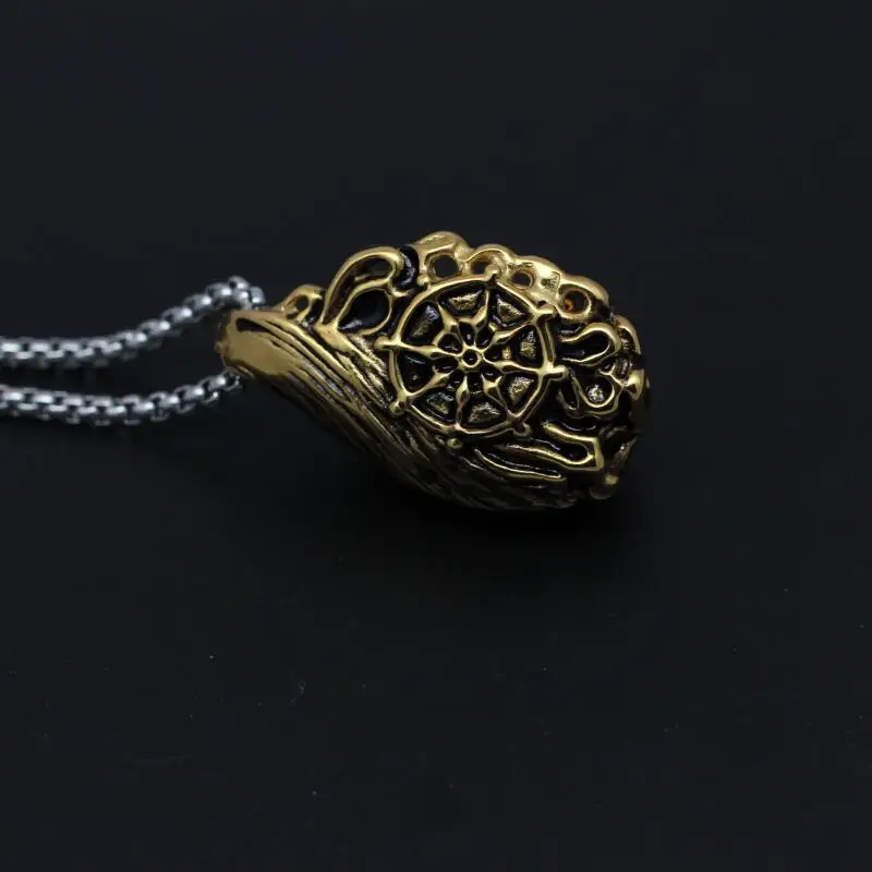 

New Arrival Devil Buddha Punk Necklace Men Boys HipHop Rock Chain Link Necklace Male Accessories Pendant Necklace Men Gift