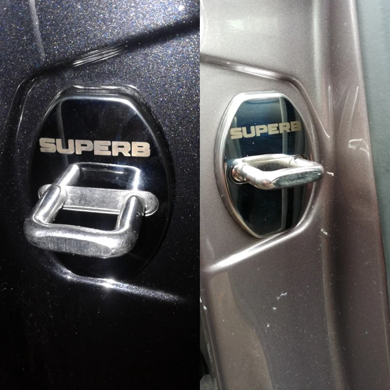 4 шт. превосходное Логотип Крышка дверного замка автомобиля защитить крышку