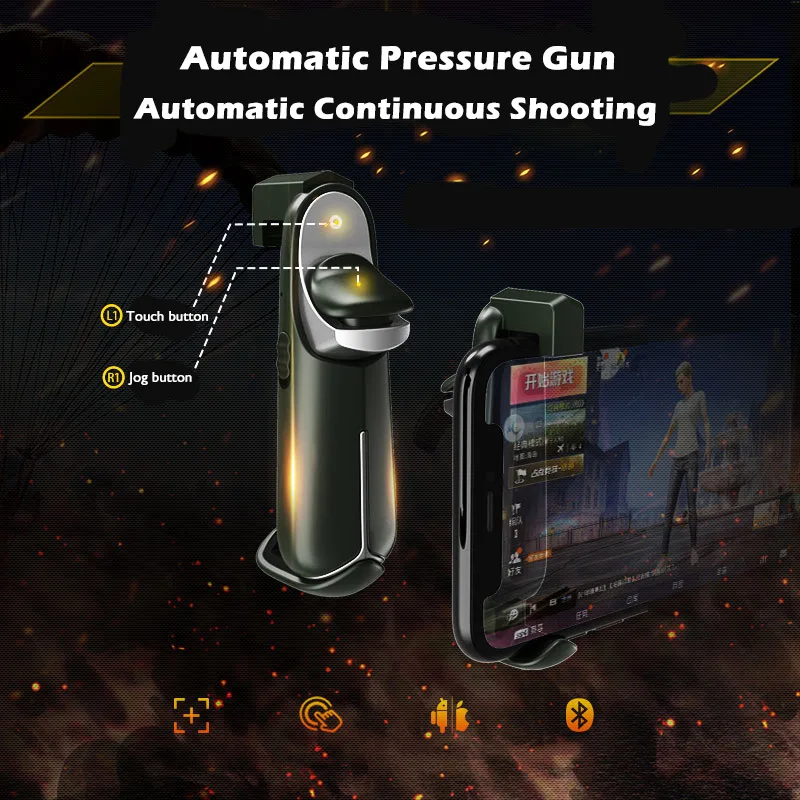 Беспроводной Bluetooth контроллер мобильный телефон PUBG автоматический геймпад для