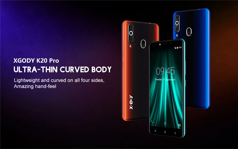 XGODY K20Pro 5," 18:9 Смартфон Android 6,0 Dual 4G Sim 2 Гб 16 Гб MTK6737 четырехъядерный 2300 МП WiFi мАч отпечаток пальца мобильный телефон