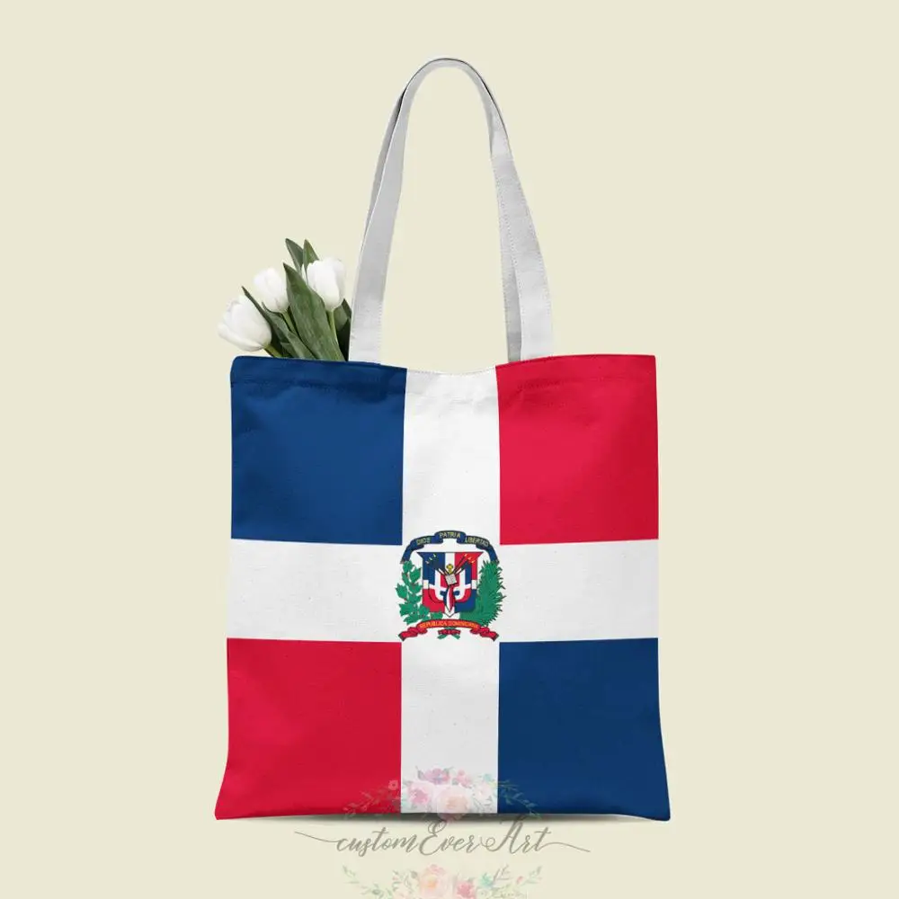 

Dominican Republic tote bag custom canvas tote bags for women for teacher Birthday Bags Gift Bag personalized gifts