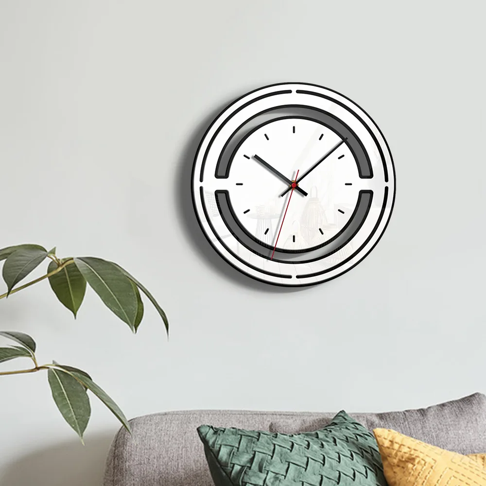 Скандинавские креативные модные цифровые простые настенные часы современный
