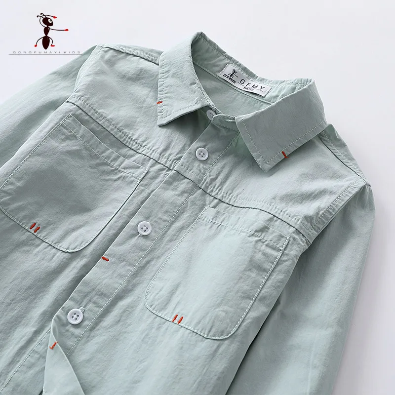 Рубашка для мальчиков с двумя карманами на Возраст 4-12 лет | Мать и ребенок