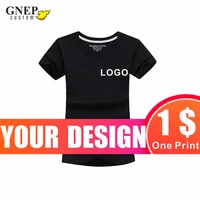 summer new childrens cotton t shirt custom breathable comfortable casual round neck top cheap embroidery gnep2020