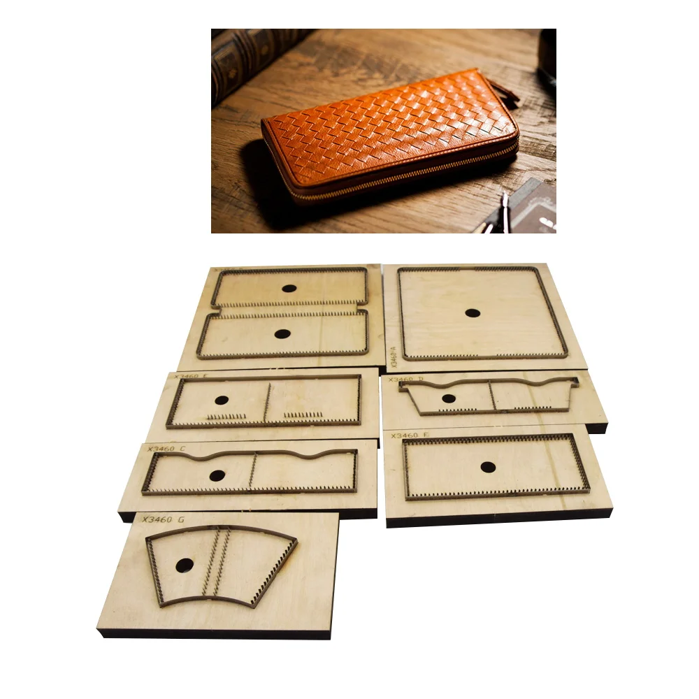 Японское стальное лезвие деревянная ручка Винтажный Длинный Стиль кошелек